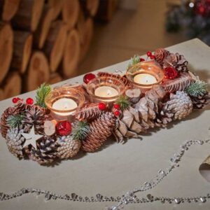 FROST STAR TRIO CANDLE HOLDER