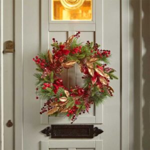 40cm RUBY VELVET WREATH