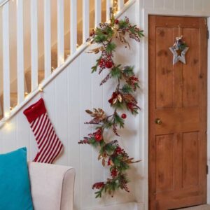 180cm RUBY VELVET GARLAND
