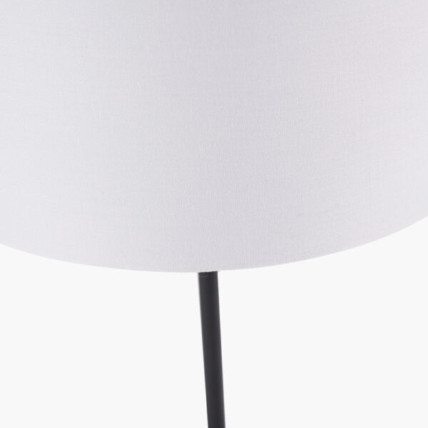 ELIN BLACK T/LAMP w/ IVORY SHADE - Image 2