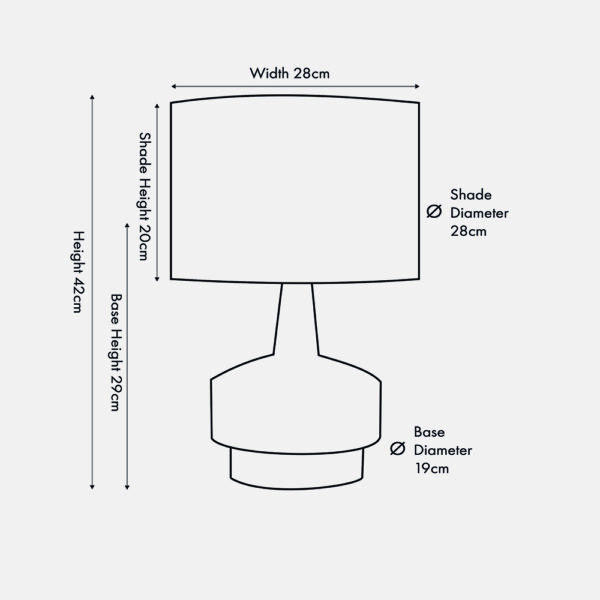 ELIO BLACK & WOOD EFFECT T/LAMP - Image 5