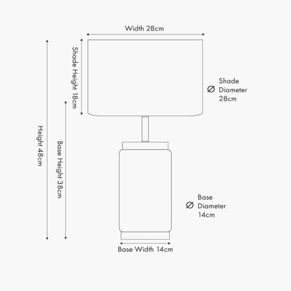 CARRARA WOOD EFFECT T/LAMP - Image 5
