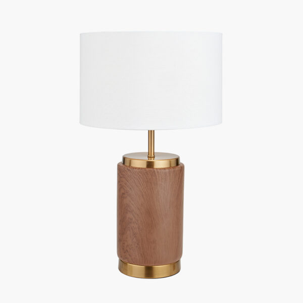 CARRARA WOOD EFFECT T/LAMP