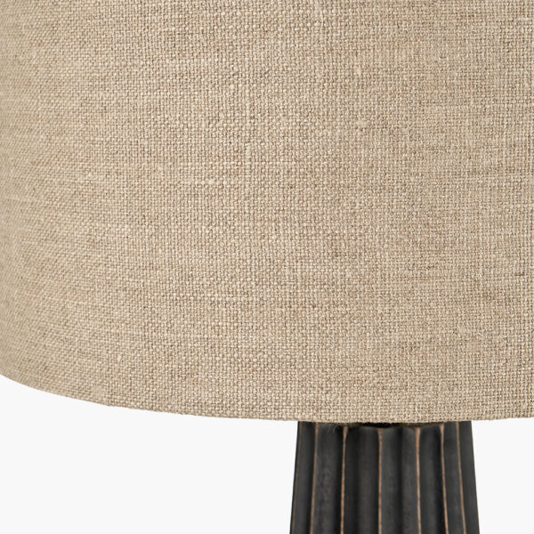 DRAYDON BLACK WASH WOOD T/LAMP - Image 4