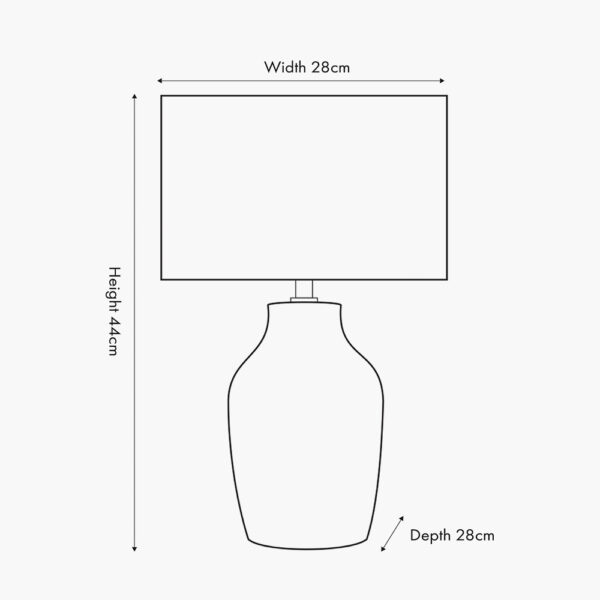 KAI DUG EGG T/LAMP w/ D/EGG SHADE - Image 5