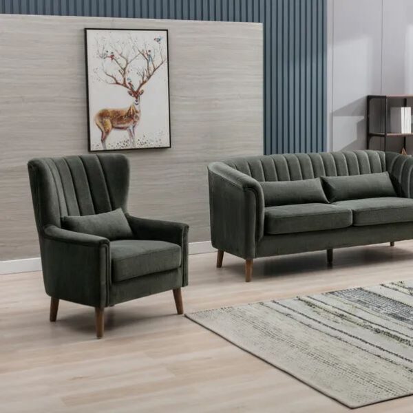 CHARLOTTE ARMCHAIR - WINTER MOSS - Image 4