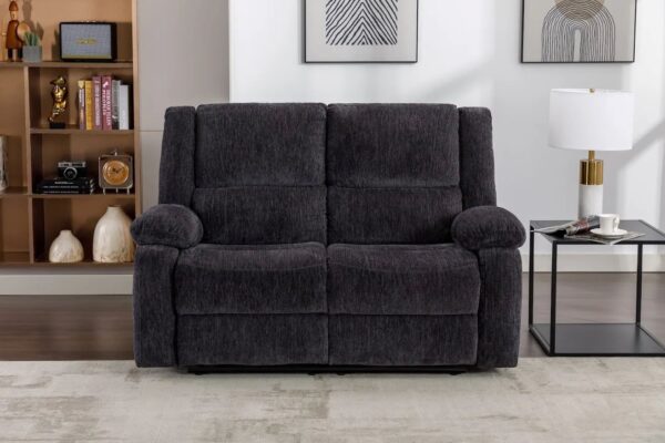 PERTH CHARCOAL 2 SEATER RECLINING SOFA - Image 2