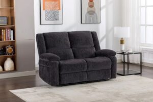 PERTH CHARCOAL 2 SEATER RECLINING SOFA