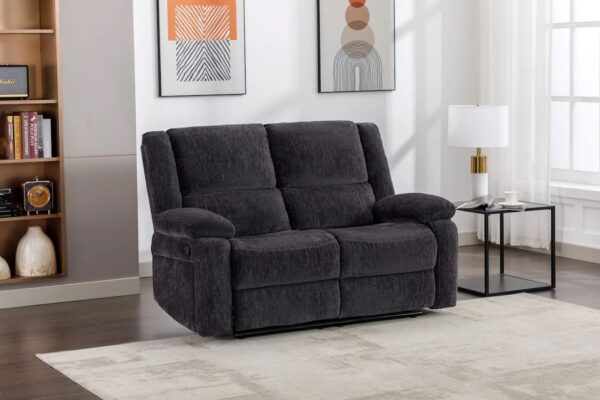 PERTH CHARCOAL 2 SEATER RECLINING SOFA