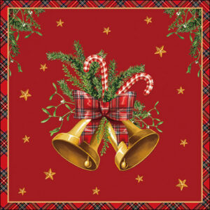 20pk SCOTTISH BELLS NAPKINS