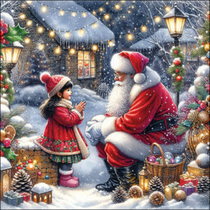 20pk TALKING TO SANTA NAPKINS