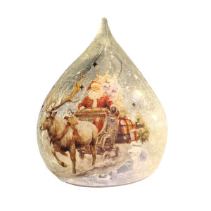 15cm SANTA LED TEARDROP