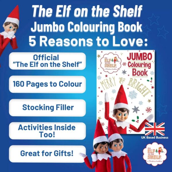 THE ELF ON THE SHELF JUMBO COLOURING BOOK - Image 2