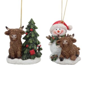 7cm HIGHLAND COW TREE DEC