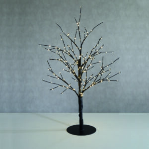 50cm BLACK LED XMAS TREE 240 led
