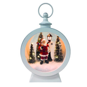 25cm LED SANTA ROUND LANTERN