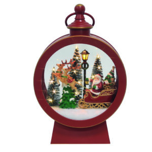 33cm LED SANTA ROUND LANTERN