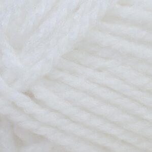 100g 1870 WHITE BONNY BABE ARAN YARN