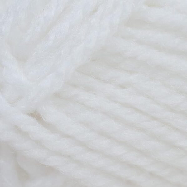 100g 1870 WHITE BONNY BABE ARAN YARN