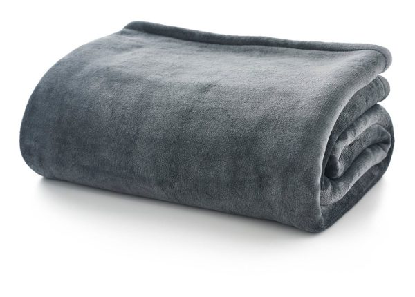 140x180 CHARCOAL HUDSON THROW - Image 2