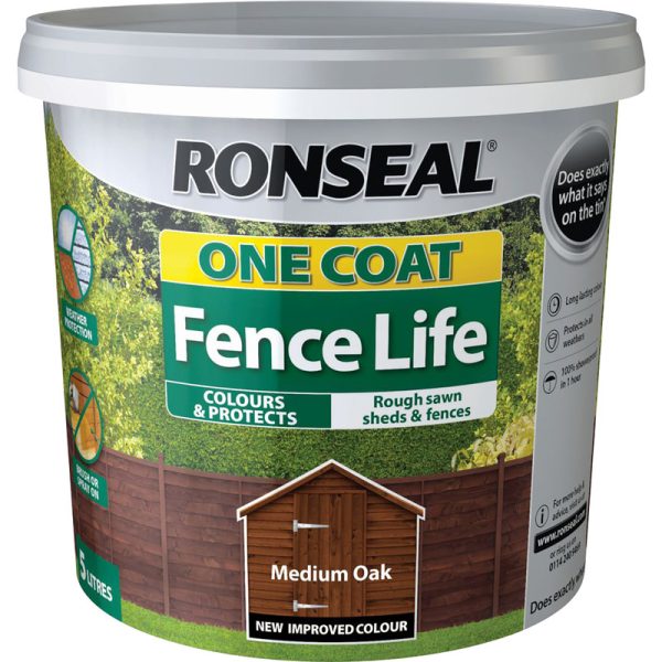 5LT RONSEAL FENCELIFE M/OAK