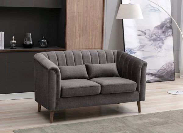 CHARLOTTE 2 SEATER SOFA GRAPHITE