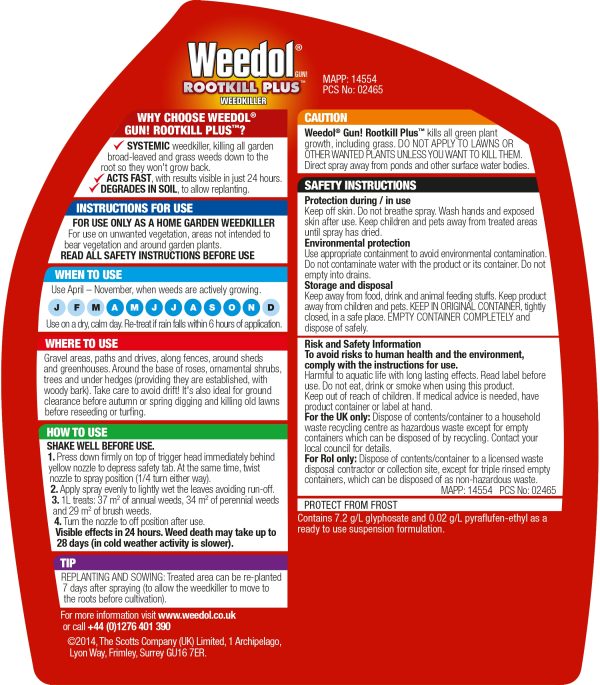 1LT WEEDOL GUN ROOTKILL PLUS - Image 2