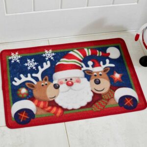 SANTA & FRIENDS DOOR MAT