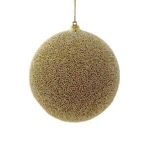 10cm GOLD BEADED BAUBLE
