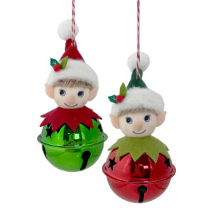 13cm ELF BELL BAUBLE