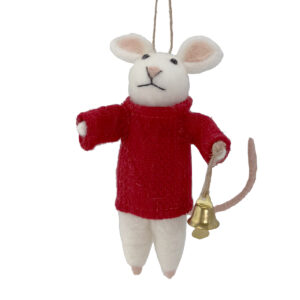 WOOL MOUSE TREE DEC