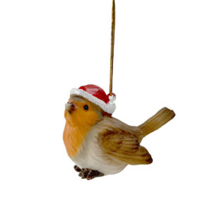 RESIN ROBIN TREE DEC