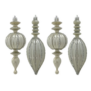 4pk 15cm CHAMP. FINIALS BAUBLES
