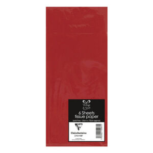 6 SHT TISSUE PAPER RED