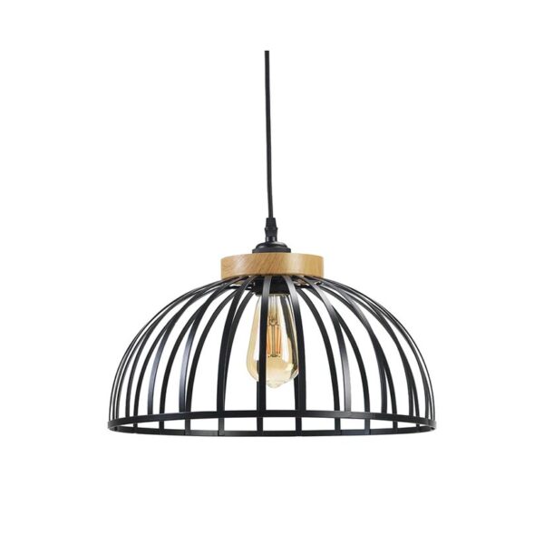 LARGE PORI BLACK METAL NON ELEC PENDANT - Image 2