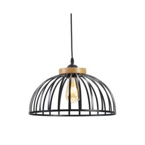 LARGE PORI BLACK METAL NON ELEC PENDANT