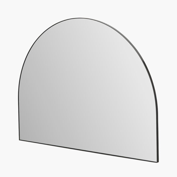 BLACK SLIM FRAME WIDE ARCH WALL MIRROR - Image 2