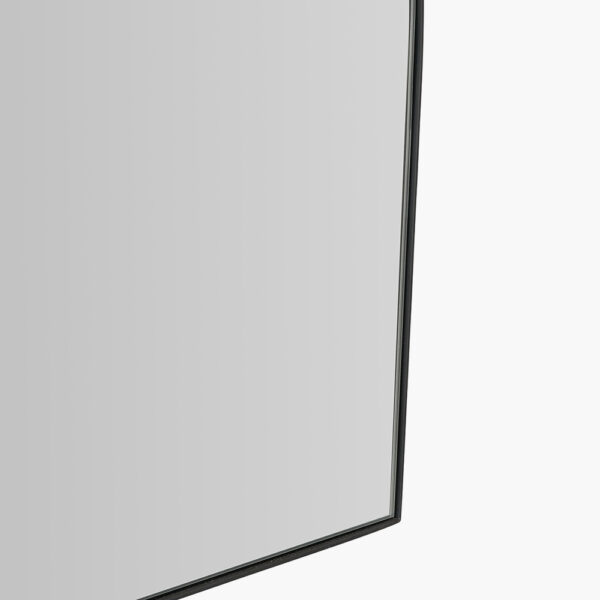 BLACK SLIM FRAME WIDE ARCH WALL MIRROR - Image 4