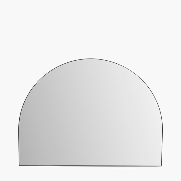 BLACK SLIM FRAME WIDE ARCH WALL MIRROR