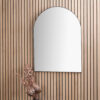 BLACK SLIM FRAME TALL ARCH WALL MIRROR - Image 5