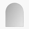 BLACK SLIM FRAME TALL ARCH WALL MIRROR