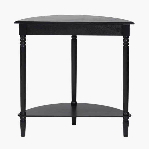 HERITAGE BLACK HALF MOON CONSOLE TABLE - Image 4