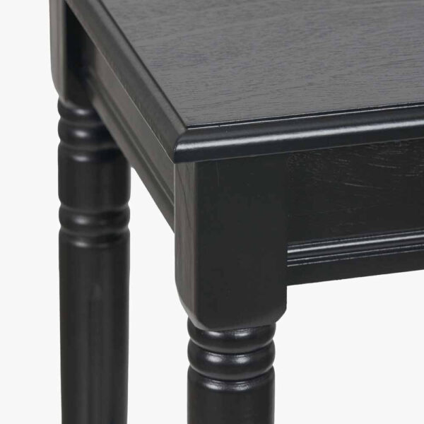 HERITAGE BLACK LAMP TABLE - Image 3