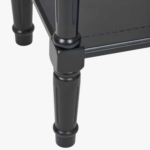 HERITAGE BLACK LAMP TABLE - Image 4