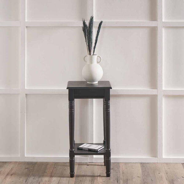 HERITAGE BLACK LAMP TABLE - Image 5