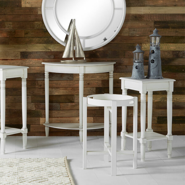 HERITAGE WHITE LAMP TABLE - Image 4