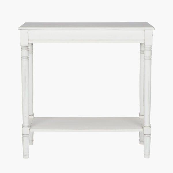HERITAGE WHITE CONSOLE TABLE