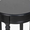 HERITAGE BLACK ROUND LAMP TABLE - Image 2