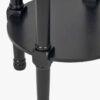 HERITAGE BLACK ROUND LAMP TABLE - Image 4