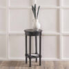 HERITAGE BLACK ROUND LAMP TABLE - Image 5